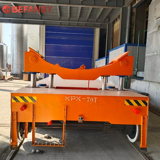 Fabricantes de carrinhos de transferência plana de trilho elétrico para manuseio de materiais de bobina de aço industrial motorizada